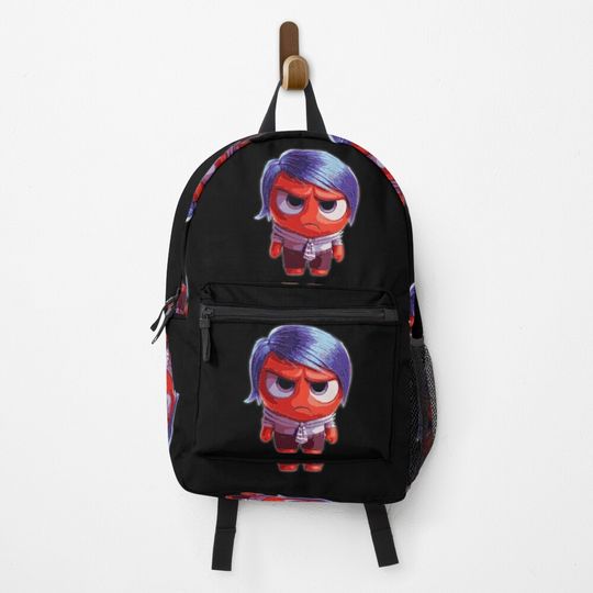 Inside Out Angry Funny Backpack, Inside Out Movie Backpack, Disney Backpack, Back to School Gifts