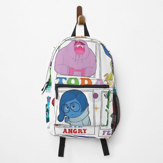 Today I Feel, Inside Out Characters Backpack, Inside Out Movie Backpack, Disney Backpack, Back to School Gifts