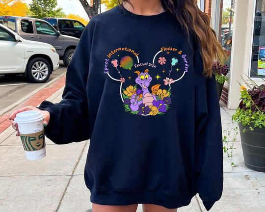 Discover Custom  Characters Epcot Flower And Garden Festival 2024 Comfort Colors Shirt, Floral Mickey Ears, 2024 Family Matching T-shirt