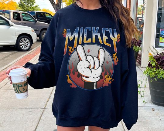 Retro Mickey Mouse Metal Rock Comfort Colors T-shirt, Mickey Rock n Roll  Shirt, World 2024 Family Trip, Magic Kingdom
