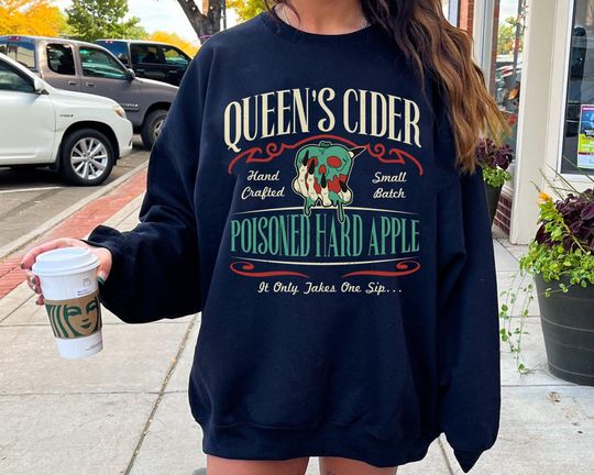 Queens Cider Poison Apple Comfort Colors T-shirt, Retro Snow White And Seven Dwarfs Shirt, World, 2024 Family Trip