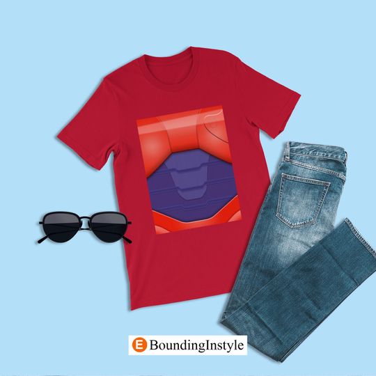 Baymax Easy Costume, Big Hero 6 Character Minimalist T-Shirt, Disney Shirt