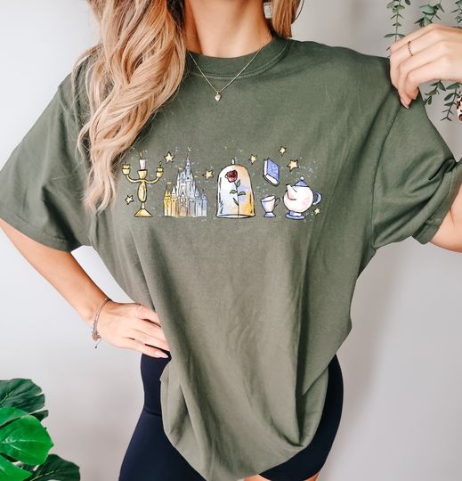 Disney Princess Belle Fall  Shirt, Beauty and the Beast Characters Shirt, Belle Disney World Shirt