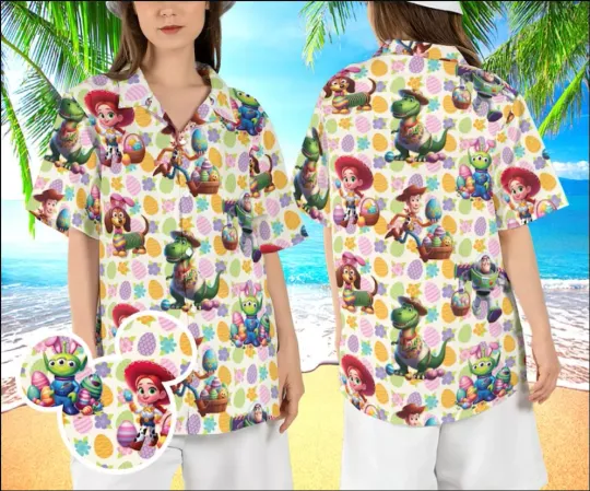 Easter Day Toy Story Friends 3D HAWAII SHIRT, Halloween Gift