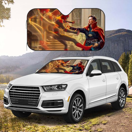 Doctor Strange Car Windshield Sun Shade, Movie Car Sun Shade, Funny Decoration, Car Accessories Gifts, Gifts for Family and Friends