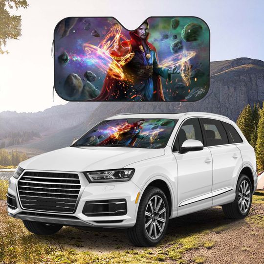 Doctor Strange Car Windshield Sun Shade, Movie Car Sun Shade, Funny Decoration, Car Accessories Gifts, Gifts for Family and Friends