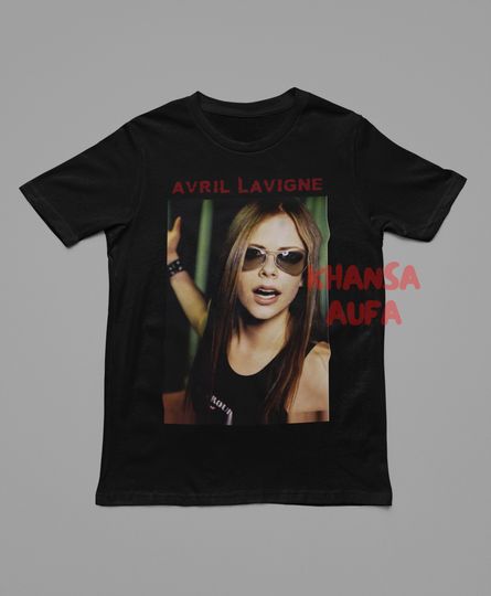 Vintage Avril Lavigne Shirt, Rock Music Tee, Band Merchandise, Graphic Concert Top, Vintage Style Gift, Bootleg T-Shirt