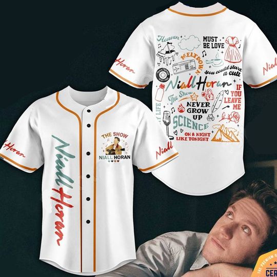 Personalized Niall Horan Baseball Jersey Shirt, The Show Niall Horan 2024 Shirt, Niall Horan Tour 2024 Shirt, Niall Horan Fan Gifts