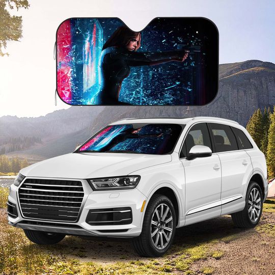 Discover Black Widow Car Windshield Sun Shade, Movie Car Sun Shade, Funny Decoration, Car Accessories Gifts, Gifts for Family and Friends