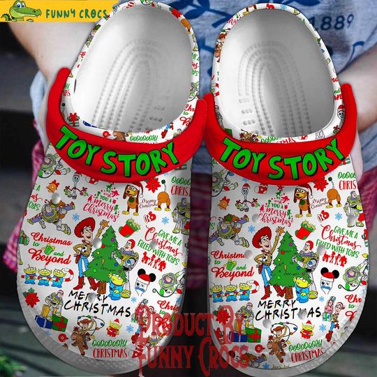 Custom Merry Christmas Toy Story Clog Shoes, Toy Story Clogs Shoes For Men Women