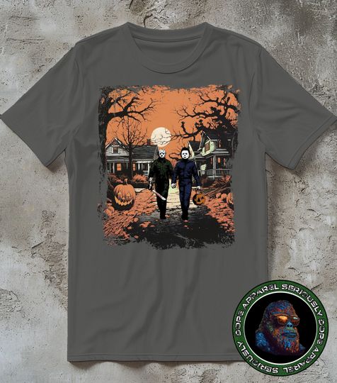 Michael Myers Shirt, Vintage Grunge Halloween Tee, Spooky Season Fall Tshirt For Men Women