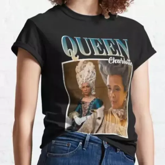 Queen Charlotte  - Bridgerton Bootleg Cotton T-shirt, Bridgerton TV Show, Bridgerton Season 3 Fan Gift, Casual T-shirt For Unisex