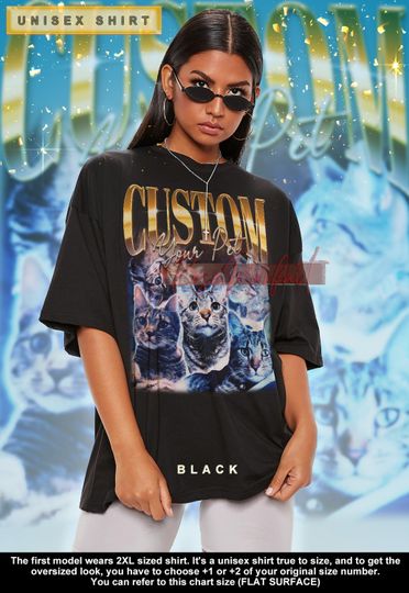 Custom Dog or Cat Shirt, Personalized Cat Bootleg Here, Create Custom Pet Tee, Insert Pet Design, Customized Shirt, Change Animal Tee