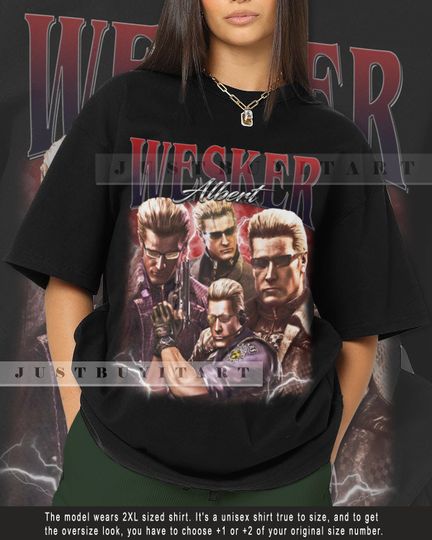 Limited Albert Wesker Vintage Bootleg Shirt - TV Series Cotton T-shirt | TV Show Short Sleeve Shirt | Trending Tee | Summser Casual Shirt For Unisex