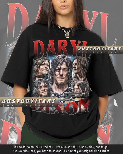 Daryl Dixon Vintage Bootleg Shirt - TV Series Cotton T-shirt | TV Show Short Sleeve Shirt | Trending Tee | Summser Casual Shirt For Unisex