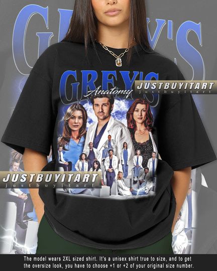 Grey's Anatomy Vintage Bootleg Shirt - TV Series Cotton T-shirt | TV Show Short Sleeve Shirt | Trending Tee | Summser Casual Shirt For Unisex