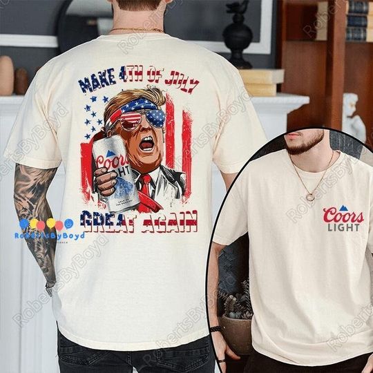 Trump Beer Shirt, Make 4Th Of July Great Again Shirt, Beer Lovers Shirt, Funny Trump Shirt, Trump 4th Of July Shirt, Viral Trump Shirt
