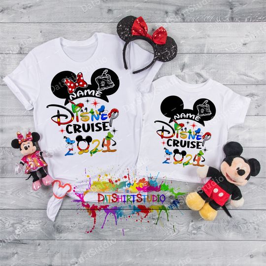Disney Cruise 2024 Shirts, Disney Cruise, Disney matching shirts, Disney Cruise custom matching shirts, Disney Cruise with custom name