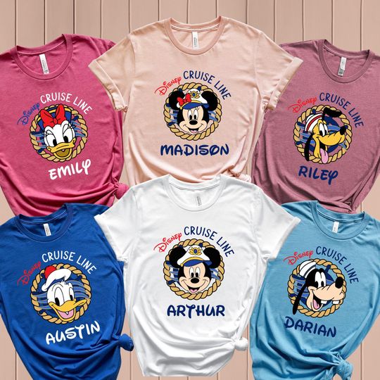 Disney Cruise Shirts, Disney Custom Name Shirt, Disney Family Shirts, Disney Cruise 2024 shirts, Disney Cruise Custom shirt, Disney Birthday