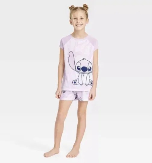 Lilo and Stitch Girls T-Shirt and Short Pajamas set