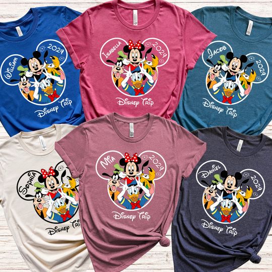 Custom Disney Matching Shirts, Disney 2024 Vacation Shirt, Disneyworld Shirts, Disney 2024 Shirts, Disney Family 2024 Trip Shirt, Disney Tee