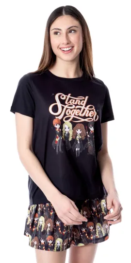 Harry Potter Womens' Stand Together Wizarding World Sleep Pajama Set | Comfortable Sleepwear | Summer Pajamas