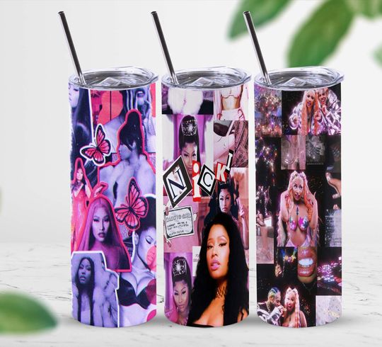 Nicki Minaj Tumbler  20oz Tumbler with Lid and Straw, Gifts for Him, Gifts for Her