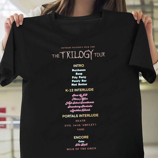 Melanie Martinez Shirt, Melanie Trilogy Tour Shirt, Melanie Fan, short sleeve shirt, cotton tee, trending fashion shirt