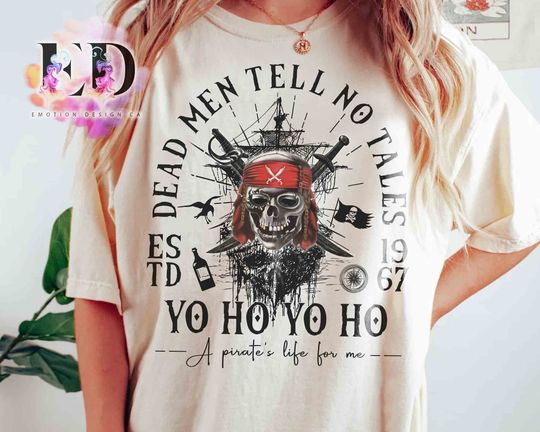 Vintage Disney Dead Men Tell No Tales Est 1967 Shirt, Disneyland Family Shirt