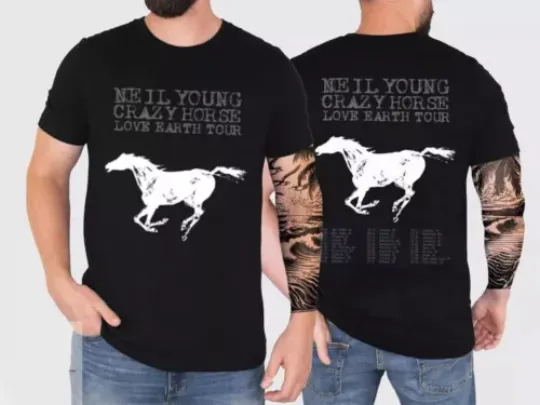 Neil Young and Crazy Horse 2024 Tour T-Shirt, Concert 2024 TShirt, Music 2024 Tour Shirt, Gift For Fan