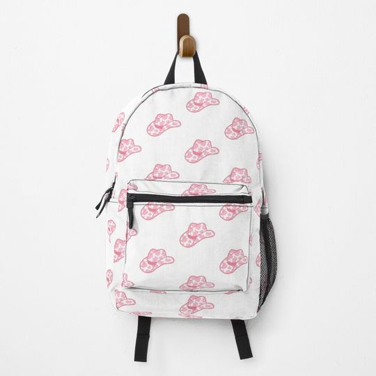 preppy pink cowboy hat Backpack
