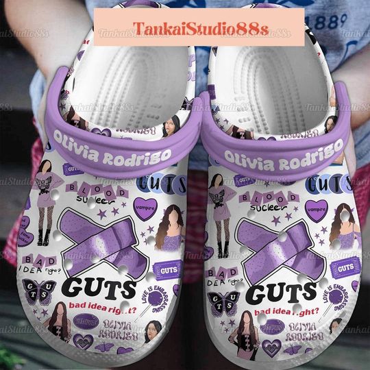 Olivia Rodrigo Shoes, Guts Tour 2024 Comfortable Summer Clogs, Trending Street Styles, Olivia Sour Tour
