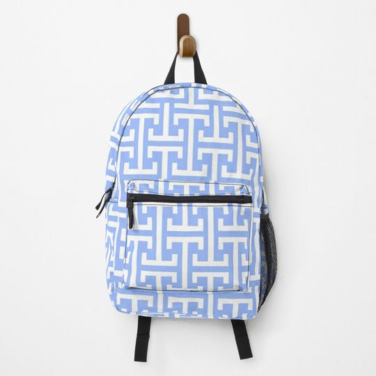 preppy blue pattern Backpack, Kids Backpack, Travel Bag, Gift For School, Back To School