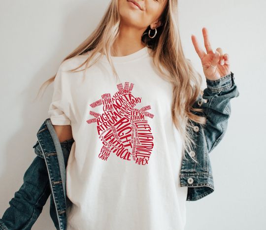 CVICU Cardiac Nurse Heart Flow Anatomy Shirt, CVICU Nurse Shirt, Go With The Flow, Cardiology Sonographer, Cardiac Nurse Tee, Nurse T-Shirt