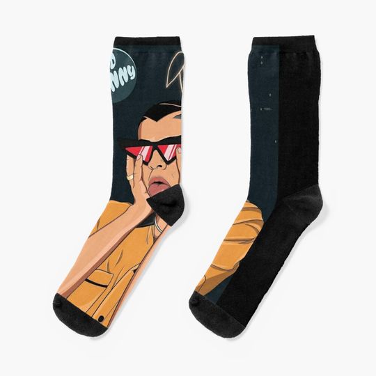Bad bunny Socks, Cute & Cozy Gift for Unisex, Trending Fashion Gifts