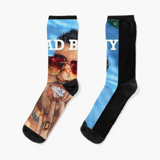 Bad bunny Socks, Cute & Cozy Gift for Unisex, Bad Bunny Tour Merch