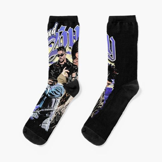 Bad bunny Socks, Cute & Cozy Gift for Unisex, Bad Bunny Tour Merch