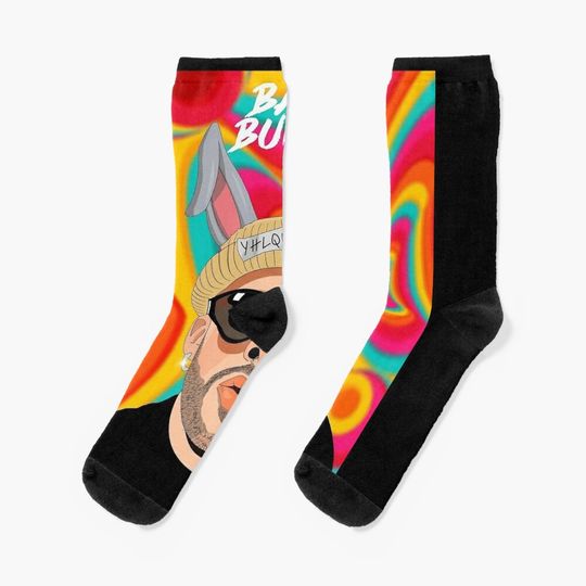 Bad bunny Socks, Cute & Cozy Gift for Unisex, Bad Bunny Tour Merch