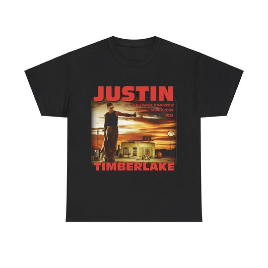 2024 Justin Timberlake Tour Shirt, The Forget Tomorrow Tour - Fall 2024 Unisex Heavy Cotton Tee, JT World Tour