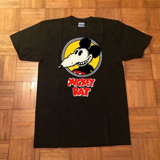 Mickey Rat Cotton Shirt, Comfortable Short Sleeve Sports Tee for Men, Women, Kids - Trending Street Fashion