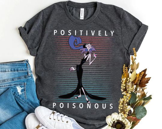 Disney Emperor's New Groove Villains Yzma Positively Poisonous Cotton Shirt, Family Birthday Gift for Adult, Kid, Toddler