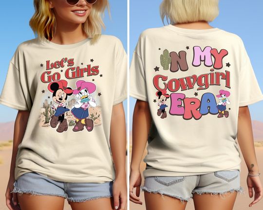 Disney In My Cowgirl Era Shirt, Minnie Mouse & Daisy Duck Shirt, Western Girls Trip Shirt, Disney Besties Shirt