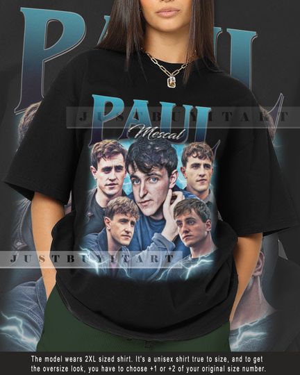Limited Paul Mescal Shirt Gift Movie Paul Mescal T-Shirt, 90s Bootleg Cotton Tee, Retro shirt, Movie Fan shirt, Short Sleeve Casual Tee For Unisex