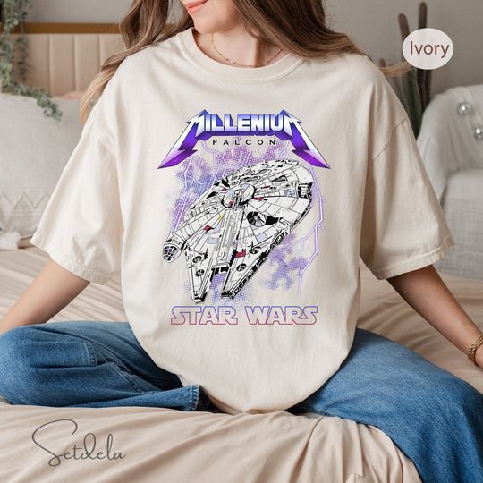 Vintage Star Wars Millennium Falcon Shirt, Retro Disney Star Wars Shirt, Disneyworld Shirt