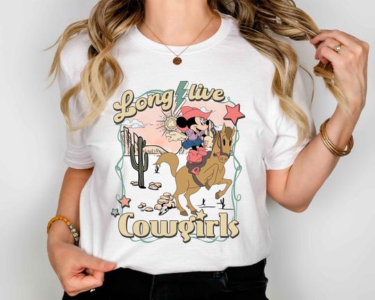 Long Live Cowgirls Minnie Mouse Shirt, Disney Minnie Mouse Shirts, Disney Western Girls Trip T-shirt