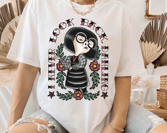Disney Pixar Incredibles Edna Tattoo Style Shirt, Family Birthday Gift