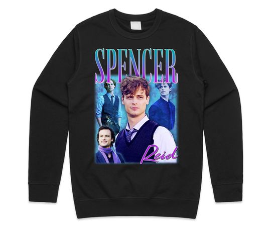 Spencer Reid Homage Jumper Sweatshirt, Funny TV Show Gift Mens Women's, Vintage Long Sleeve Sweatshirt, Gift For Men Women