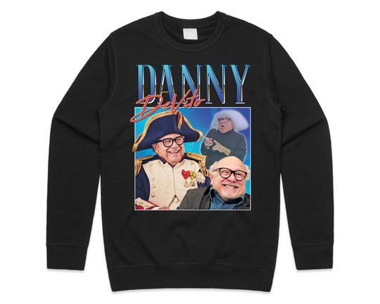 Danny DeVito Homage Jumper Sweatshirt, US Movie Director Film Icon Retro 80's 90's Vintage Funny Gift, Vintage Long Sleeve Sweatshirt, Gift For Men Women