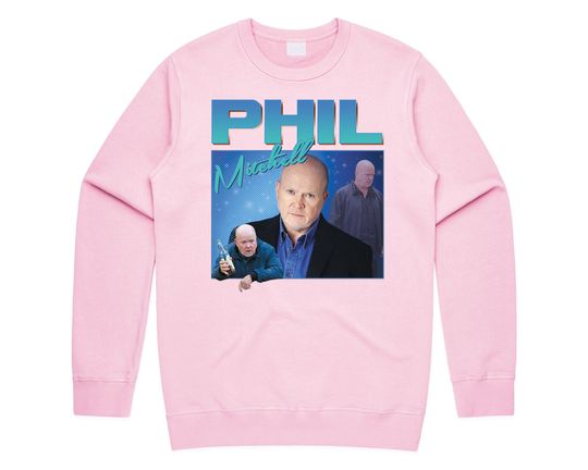 Phil Mitchell Homage Jumper Sweatshirt, Funny UK Tribute Gift TV Fan 90's Legend, Vintage Long Sleeve Sweatshirt, Gift For Men Women