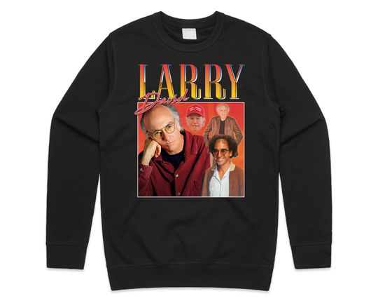 Larry David Homage Jumper Sweatshirt, Comedian Icon Legend Retro 90's Vintage Funny, Vintage Long Sleeve Sweatshirt, Gift For Men Women